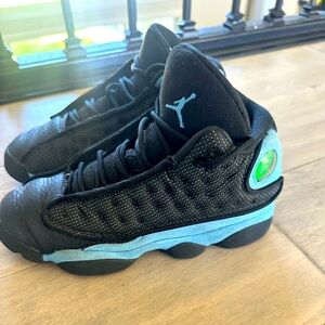 Youth Air Jordan Retro 13 Black University Blue